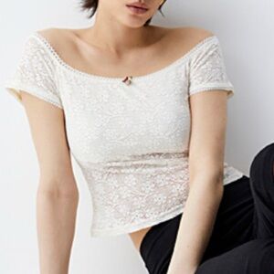 Women's Lace Top - White